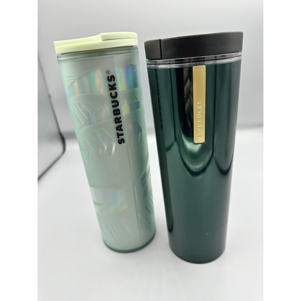 Starbucks Limited Edition 2021 Mint Etched Frosted Ribbon Swirl Tumbler 16oz Cup